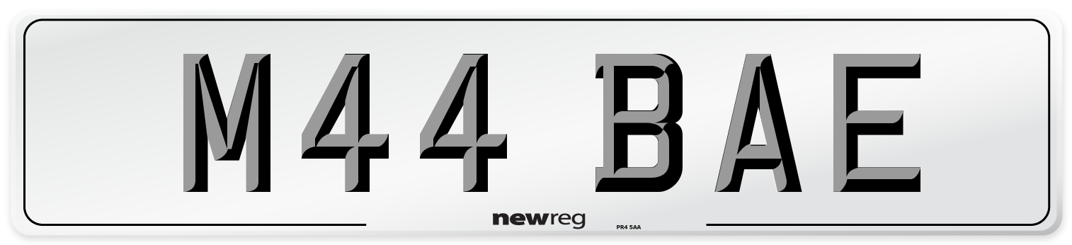 M44 BAE Number Plate from New Reg